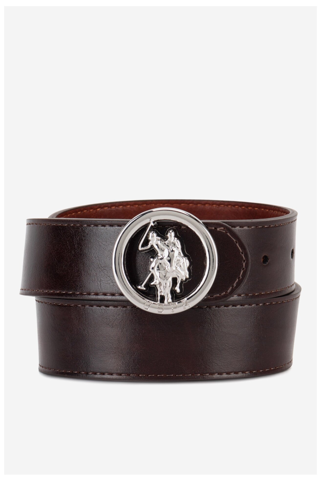 Дамски колан U.S. POLO ASSN. AIUXT2567WAJ ТЪМНОКАФЯВ