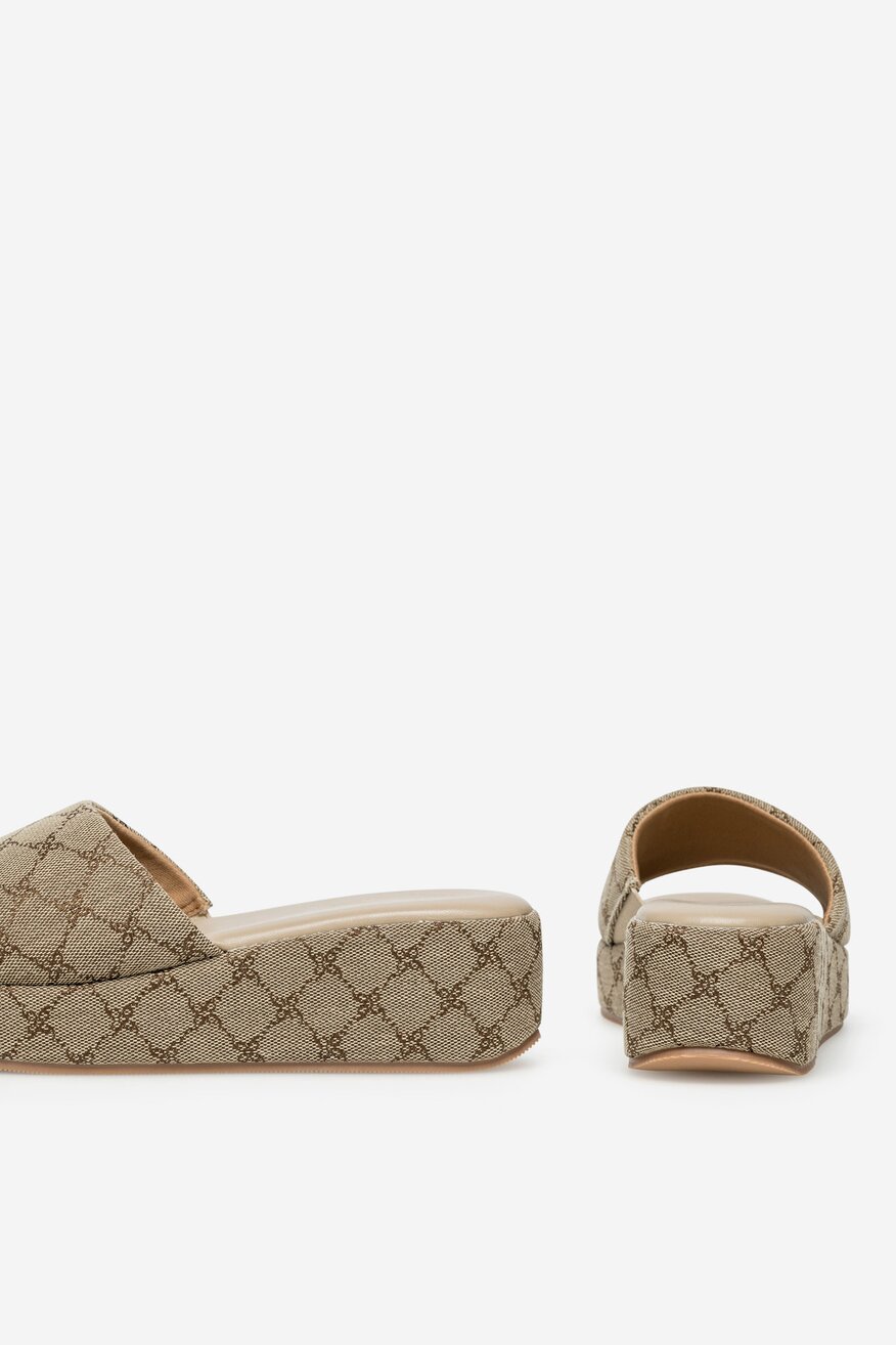 Pantofle NINE WEST BÉŽOVÁ - 5905588651000