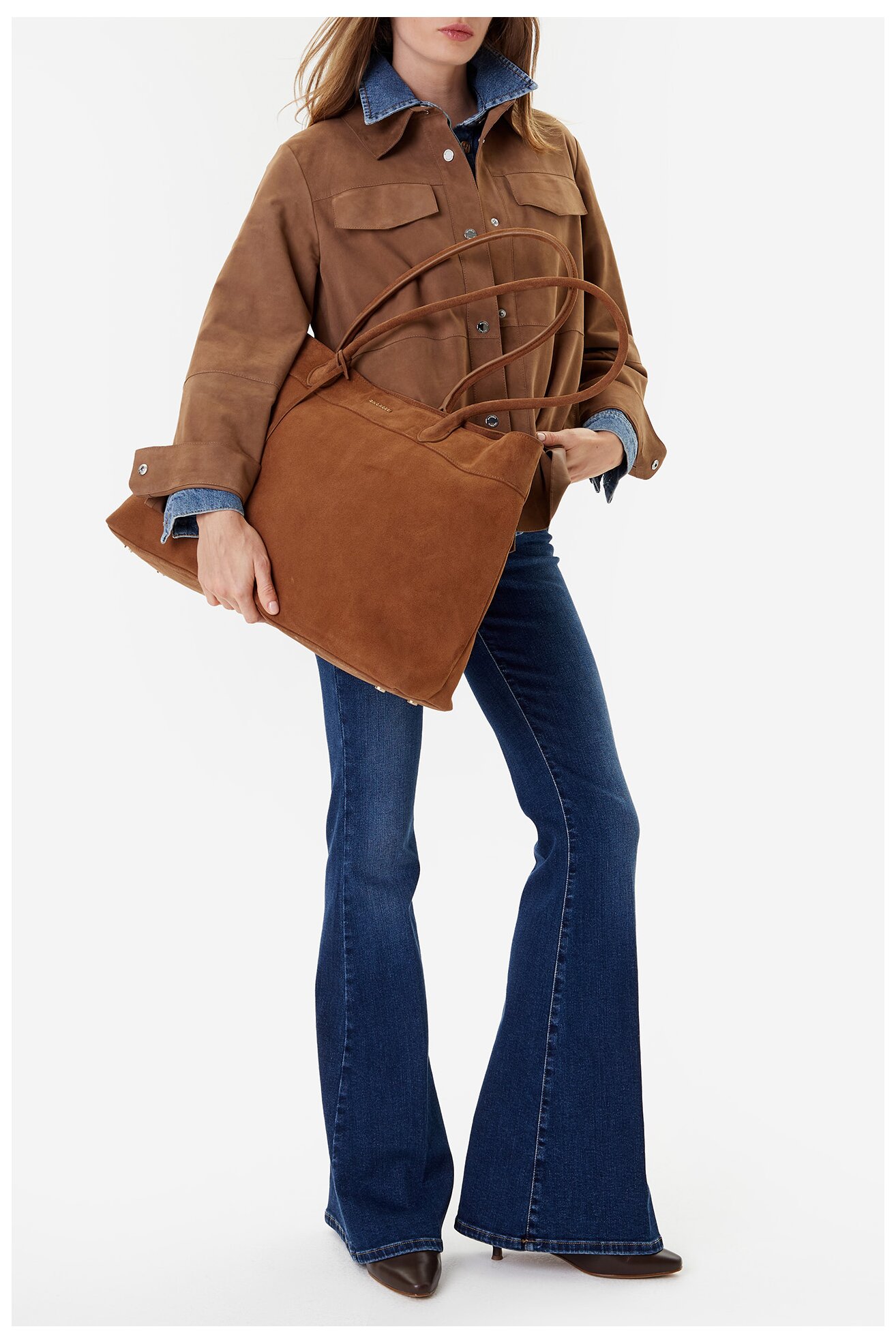 Дамска чанта Gino Rossi EO-LOLA-LA513-114-1 КАМЕЛ