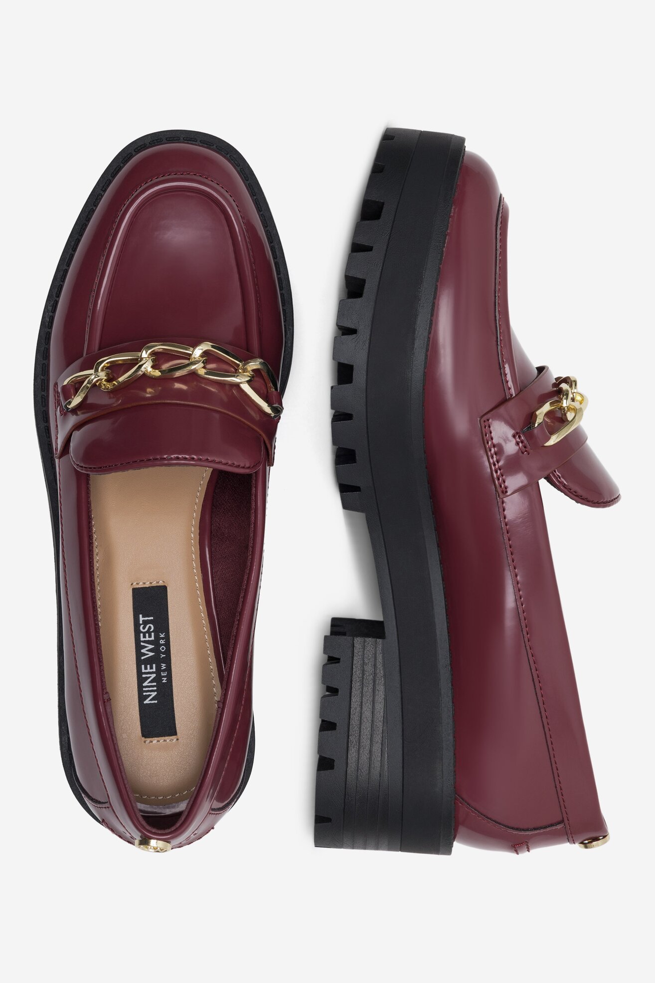 Mokasyn NINE WEST NYLA 8123-1 Bordowy