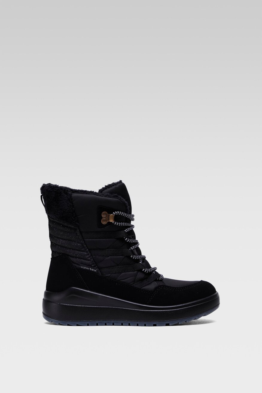 
                SPRANDI EARTH GEAR - Trzewiki czarne sznurowane - 5903698990064