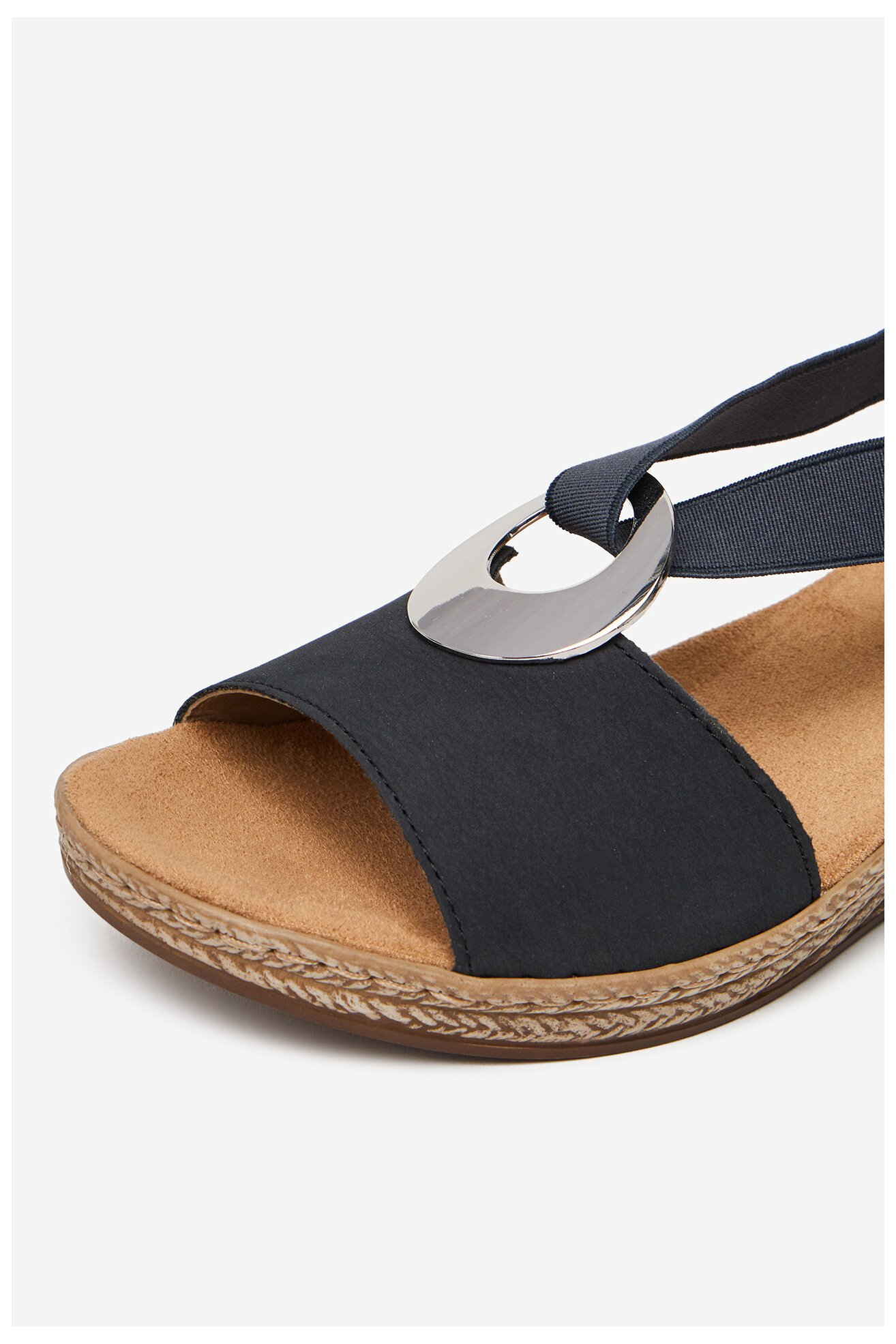 Sandały Rieker 624H6-14 Granatowy ciemny