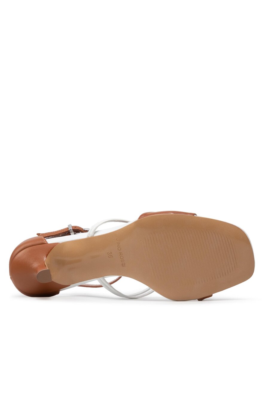 Gino Rossi - Skórzane sandały brązowe - 5904248394042