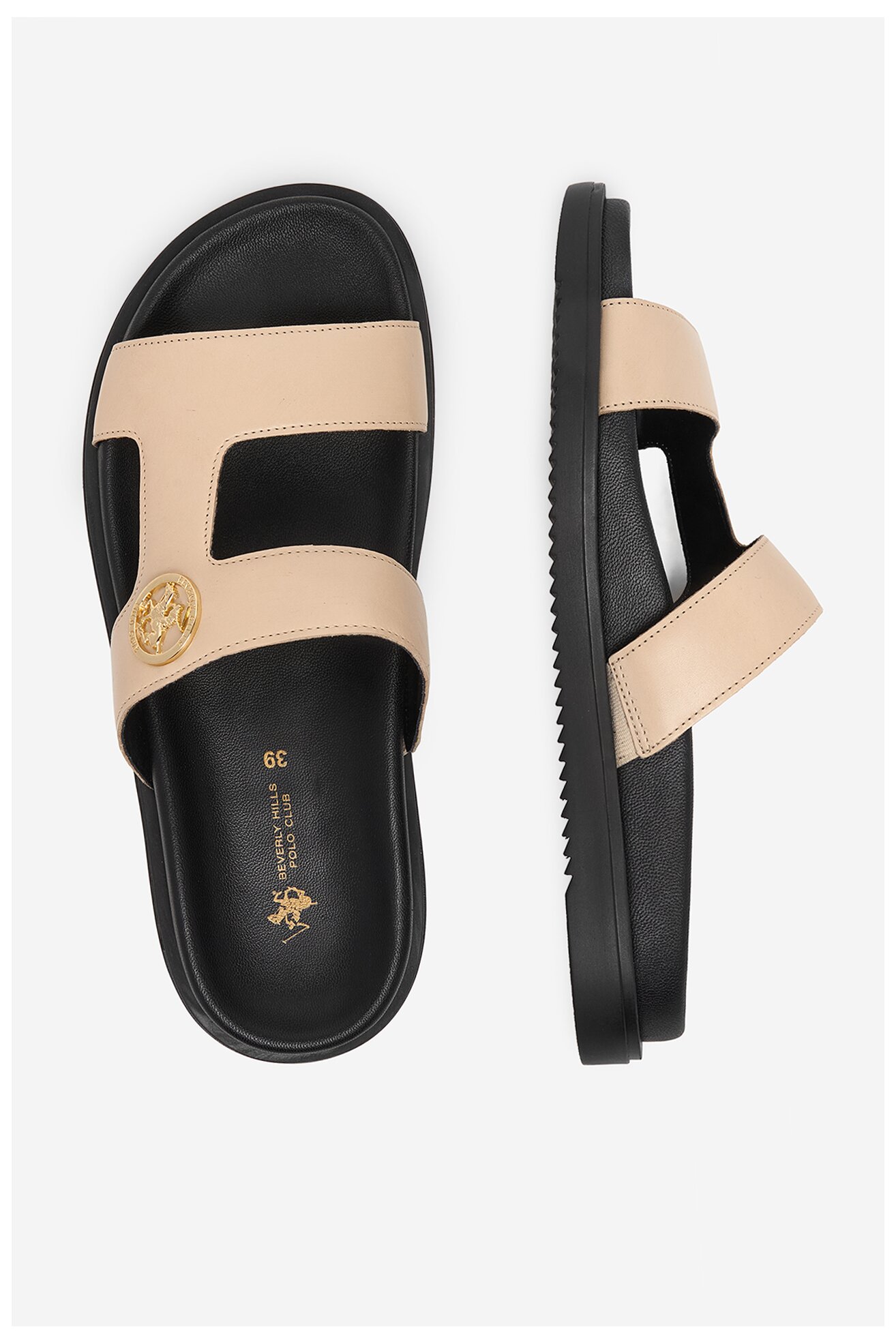 Klapki Beverly Hills Polo Club EO-WI16-SERDINIA-04 Beżowy