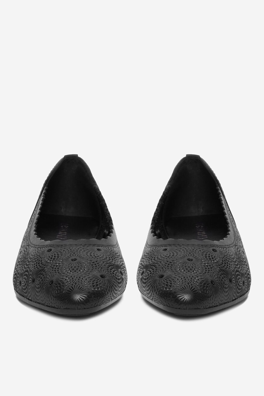 Lasocki - Baleriny skórzane - 5906751749159