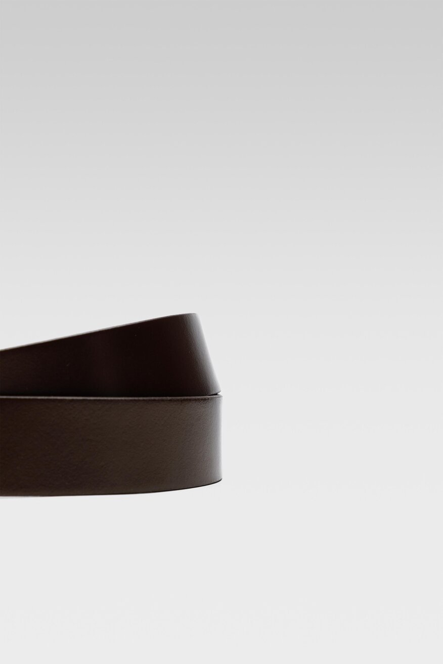 
                Lasocki - Pasek męski skórzany brązowy - 5904862396354