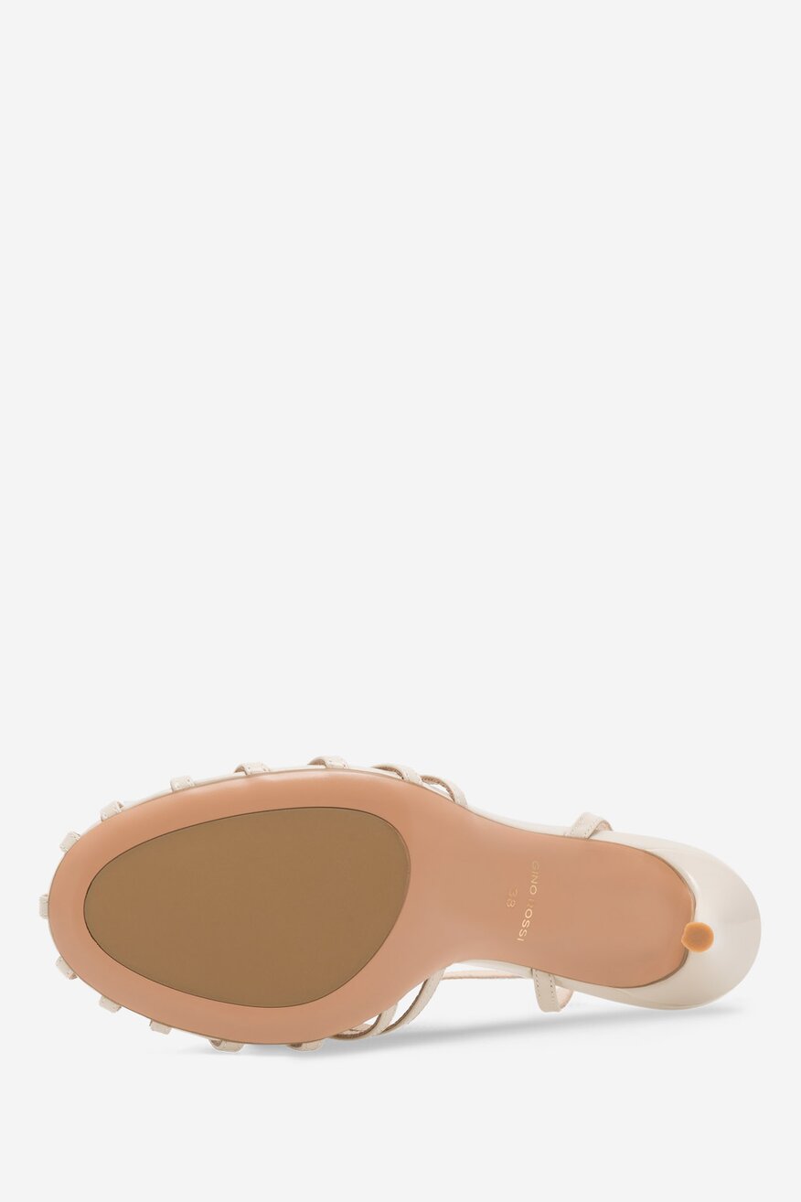 Gino Rossi - Sandały skórzane na szpilce - 5905588583721