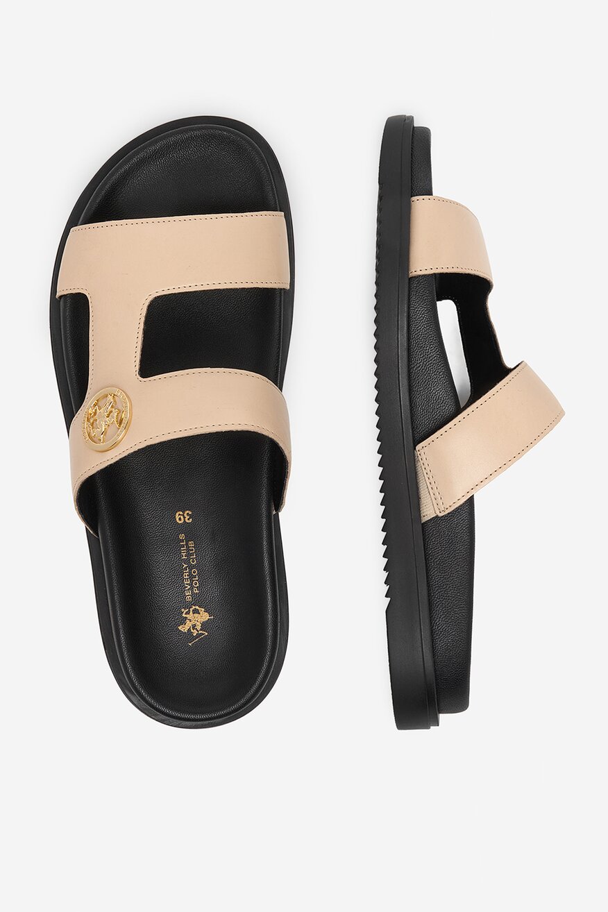 
                Beverly Hills Polo Club - Klapki skórzane - 5906751898932