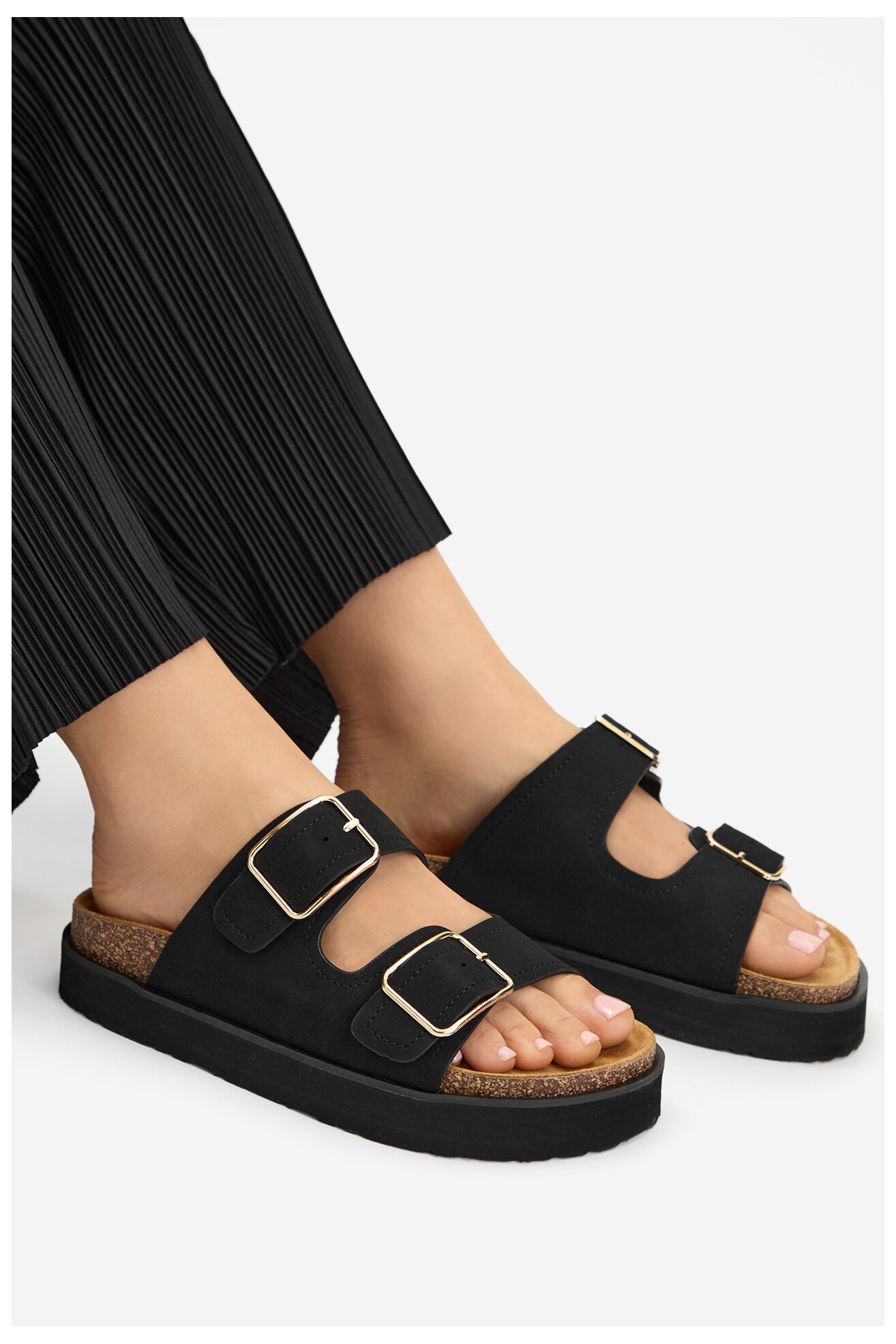 Klapki DeeZee CEO-LB-P2181 Czarny