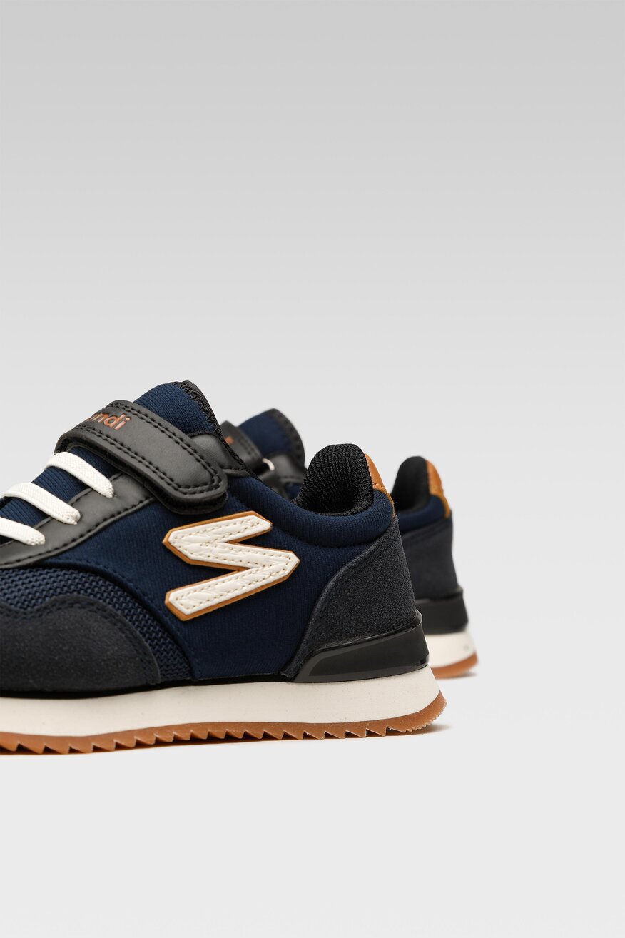 Sprandi - Obuwie sportowe granatowe na rzep - 5903698939964