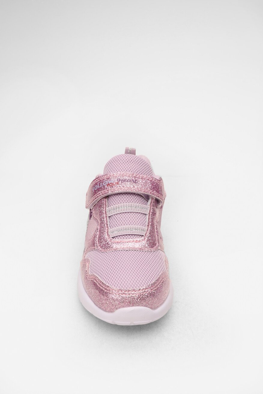 
                Frozen - Obuwie sportowe z efektem glitter różowe - 5904248297725