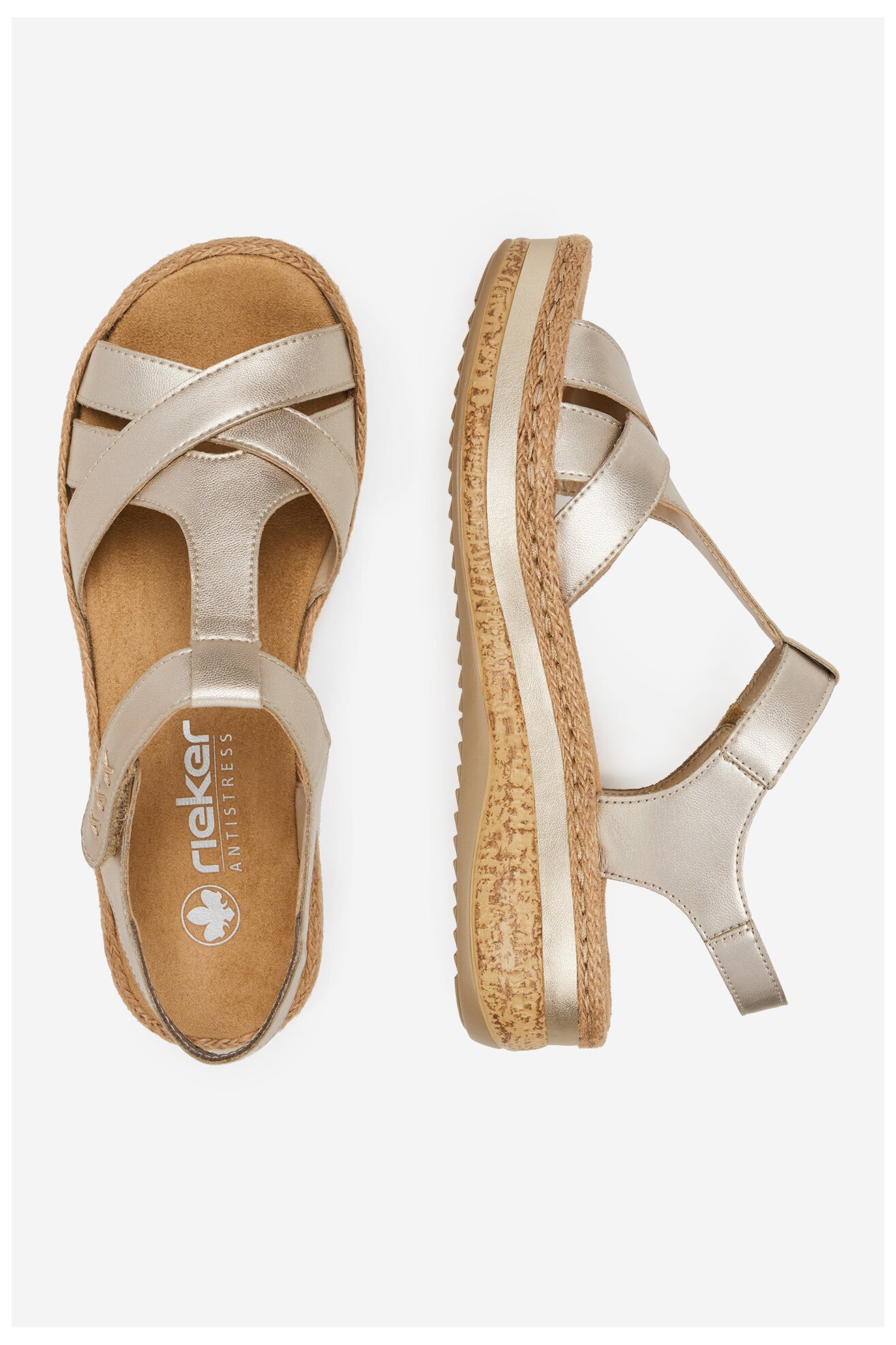 Сандали Rieker CEO-V0919-90 ЗЛАТИСТ