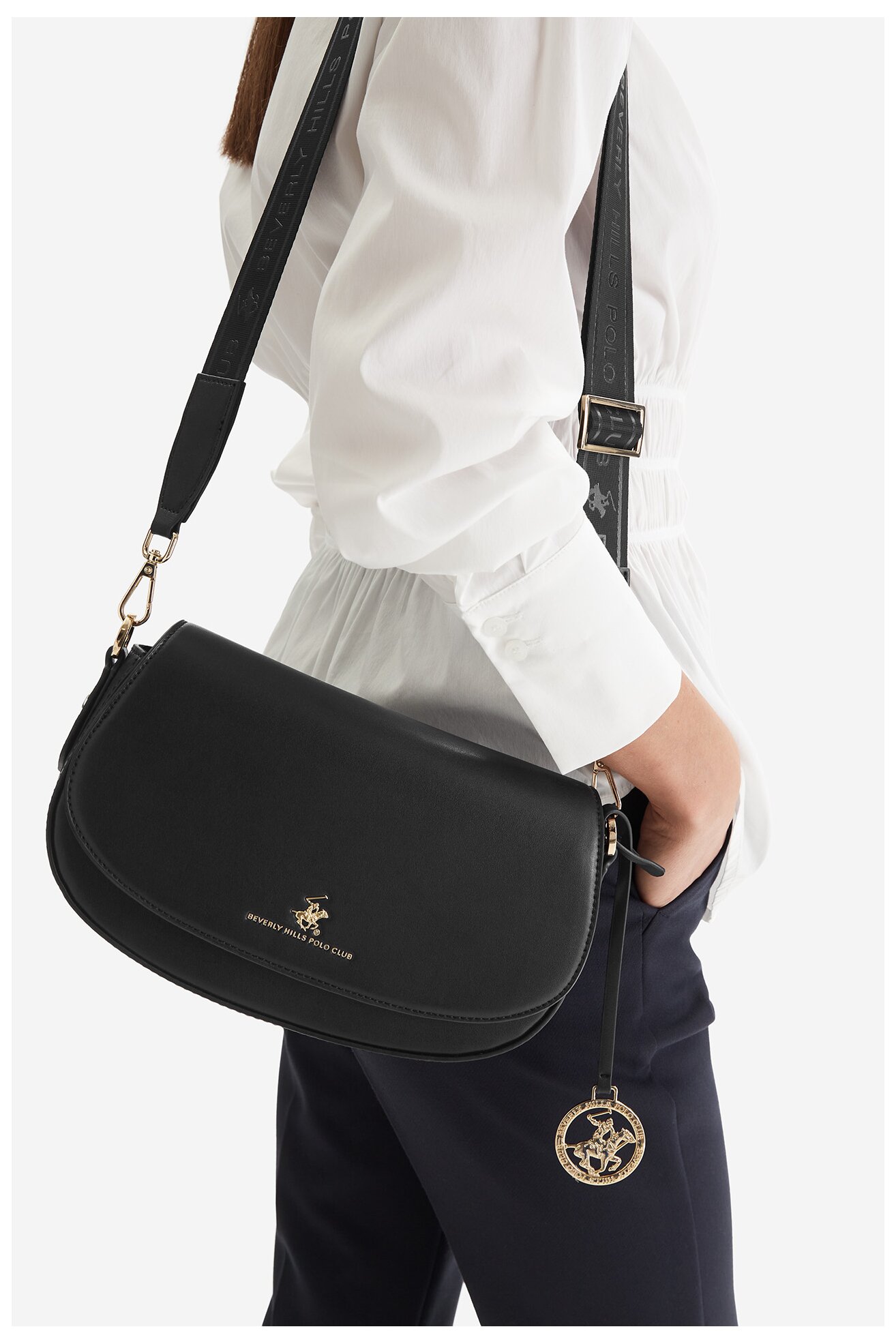 Дамска чанта Beverly Hills Polo Club CEO-BHPC-S-001-07 ЧЕРЕН