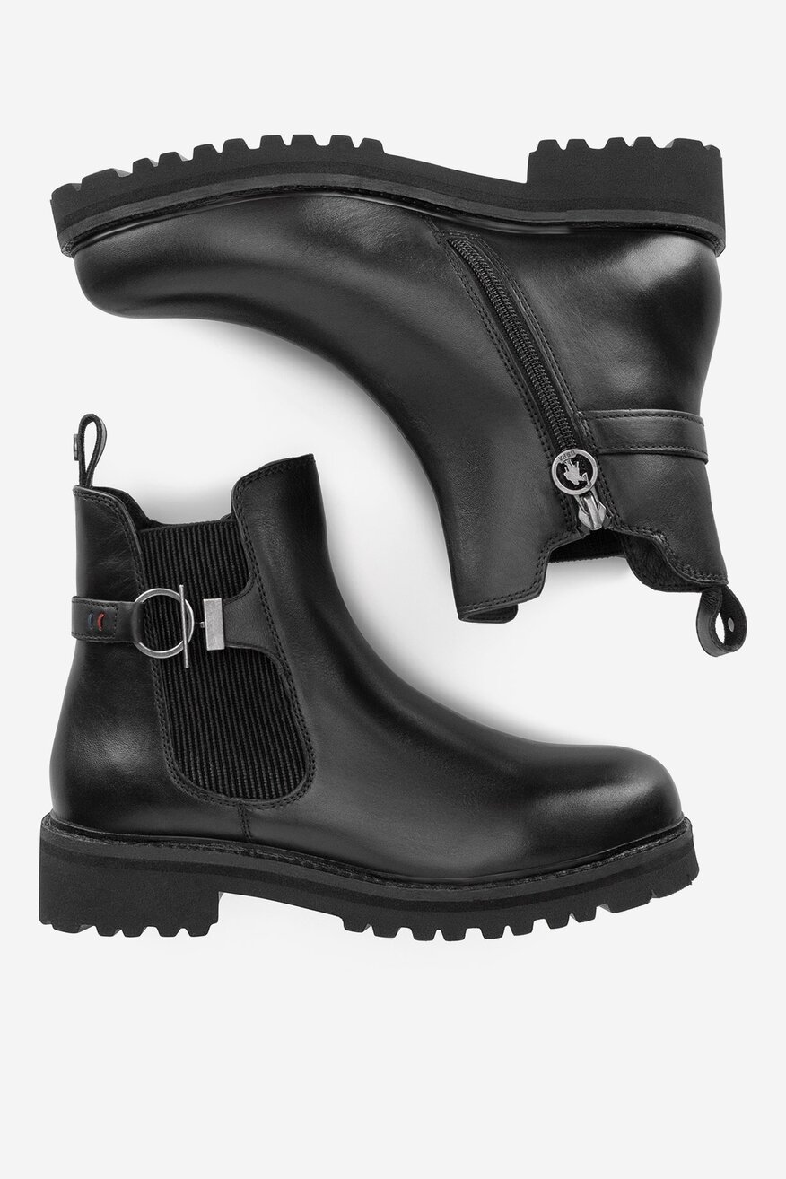 
                U.S. POLO ASSN. - Botki skórzane ocieplane - 5903419445880