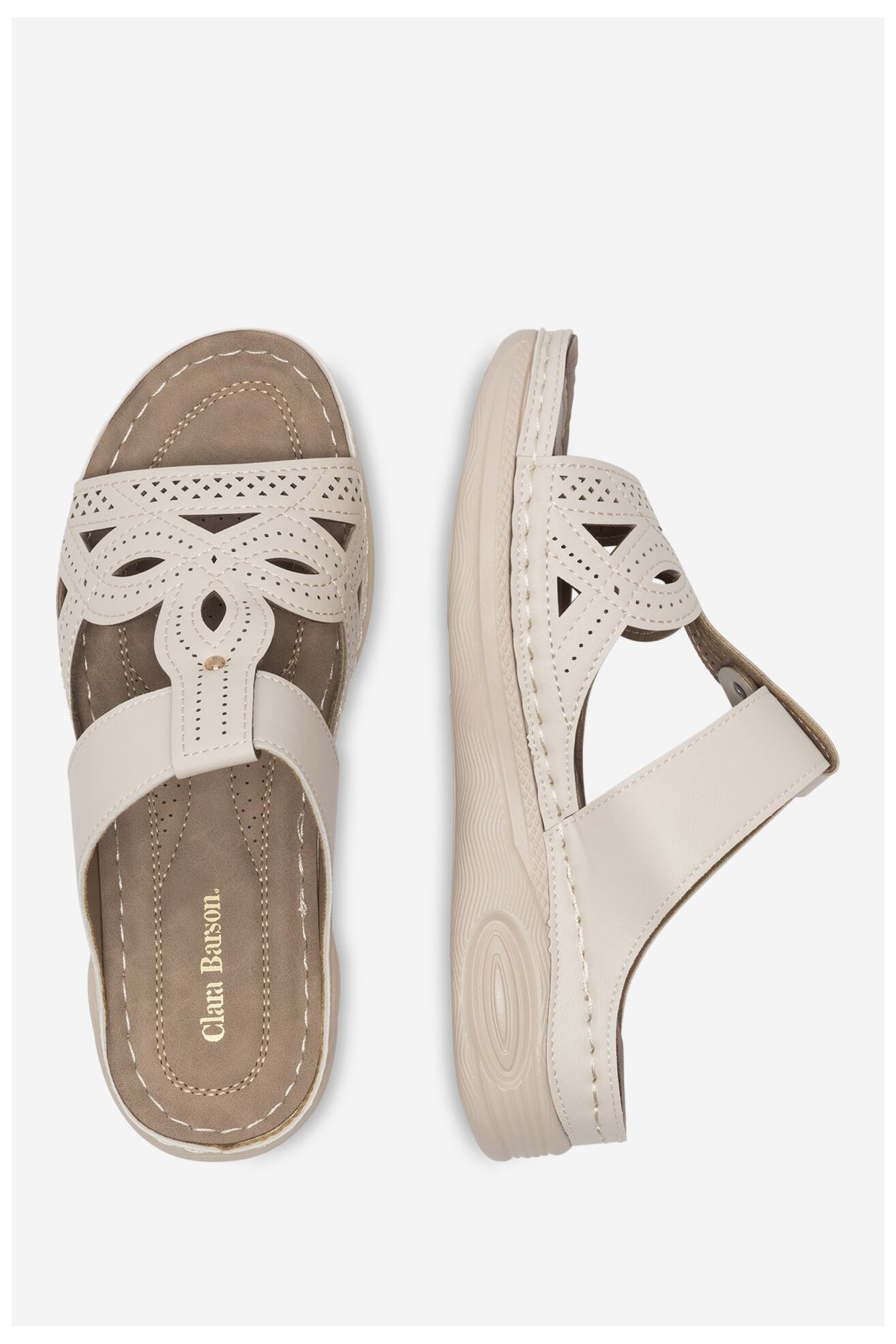 Klapki Clara Barson WYL0510-28 Beżowy