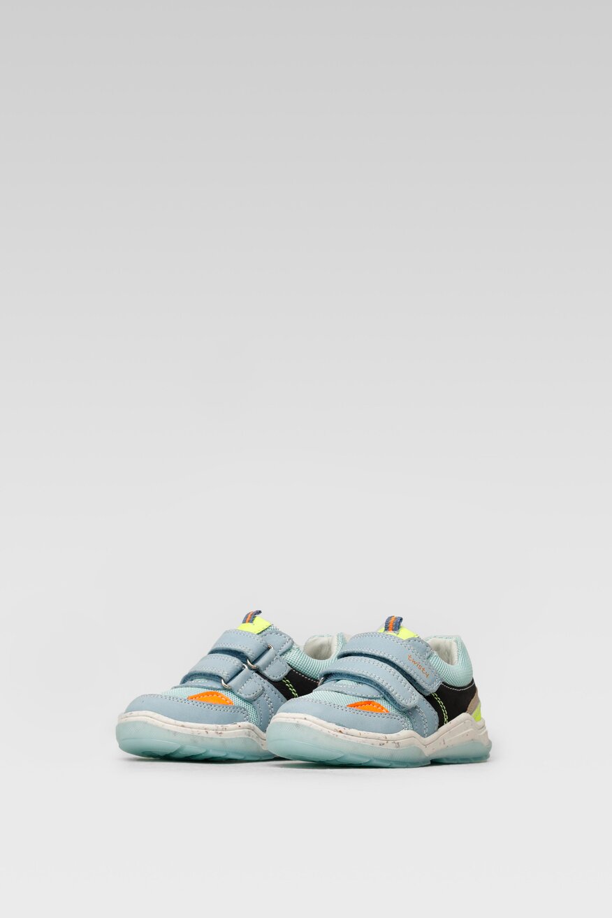 Twisty - Skórzane sneakersy niebieskie - 5904248340292