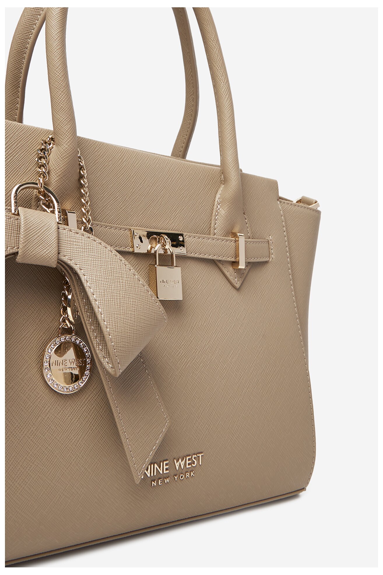 Kézitáska NINE WEST CEO-CHELSEA-CHARM-II-LX10185 BÉZS