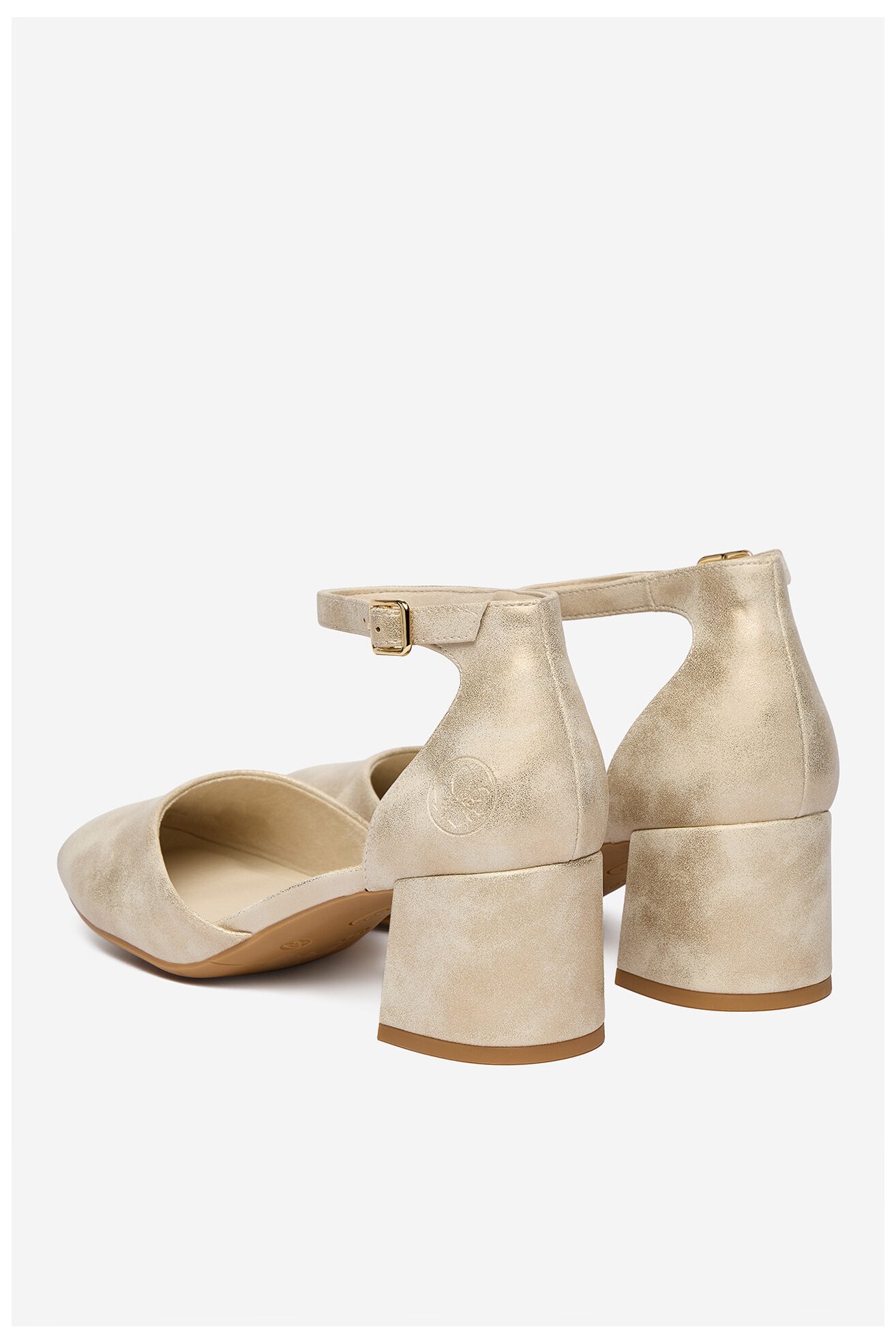 Czółenka Rieker CEO-44762-91 Złoty