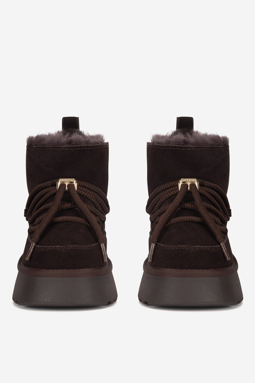 Badura - Śniegowce zamszowe ocieplane - 5905588964155