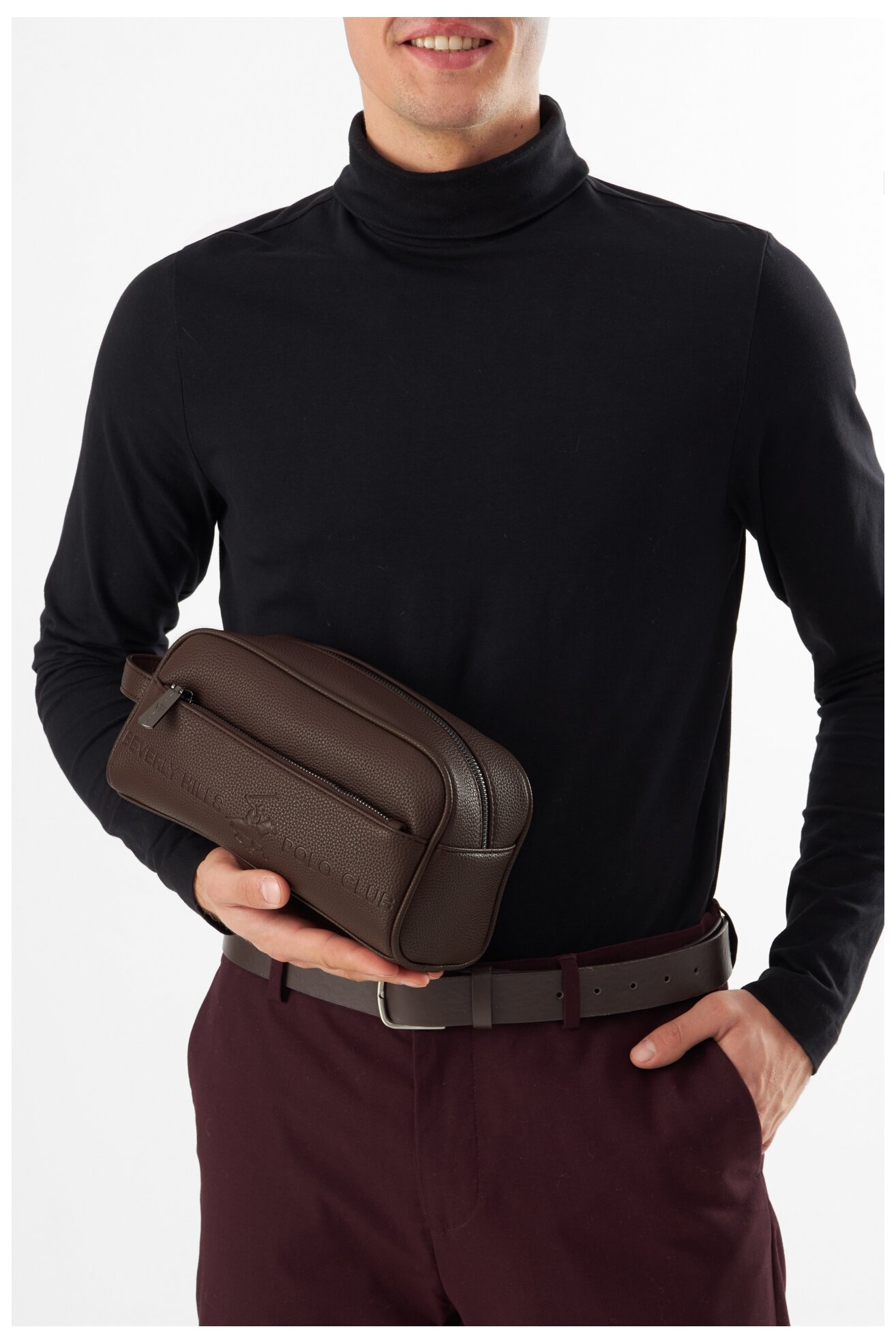 Kosmetyczka Beverly Hills Polo Club KON-008-SS24 Brązowy