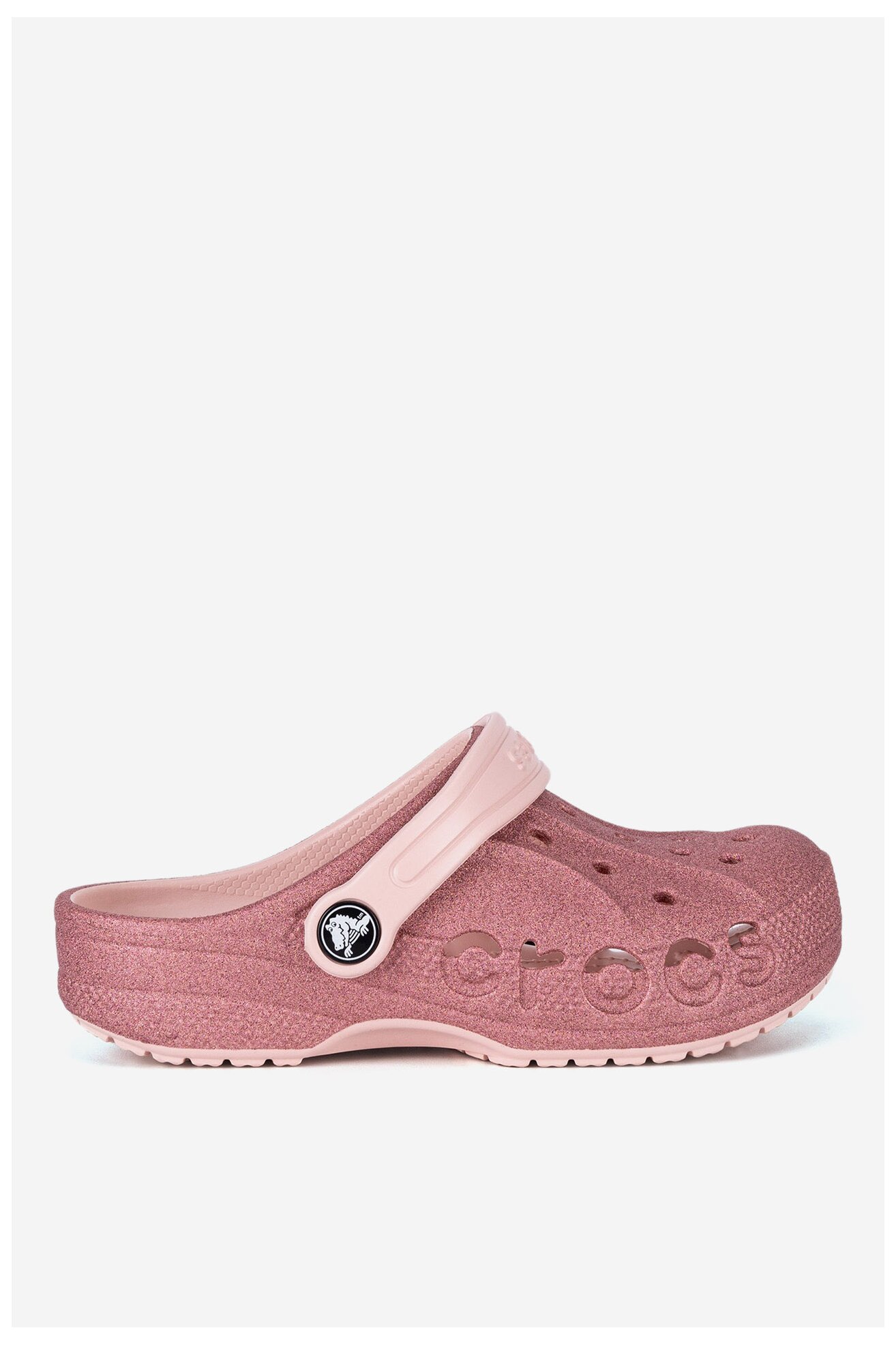Klapki basenowe Crocs BAYA GLITTER CLOG TODDLERS 207014-6SR Różowy
