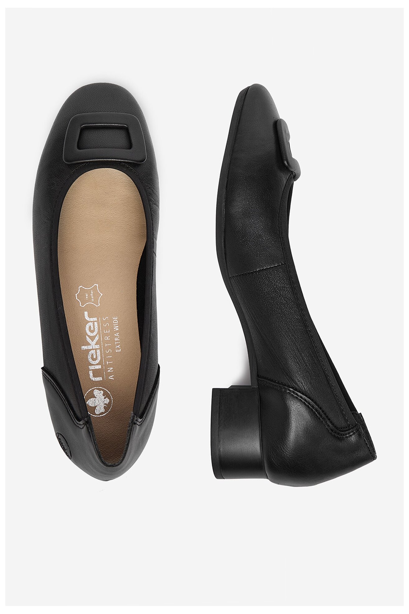 Czółenka Rieker CEO-43453-00 Czarny