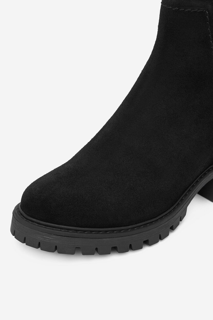 
                Lasocki - Botki skórzane ocieplane - 5906751227305