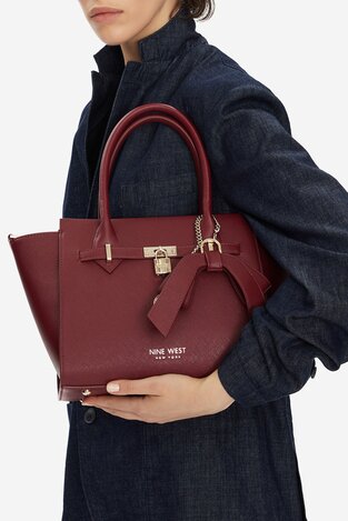 Сумка З Ремінцем NINE WEST CEO-CHELSEA-CHARM-II-LX10185 БОРДОВИЙ
