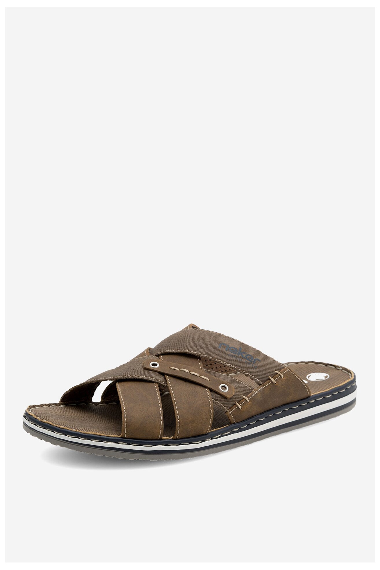 Klapki Rieker 21599-24 Brązowy