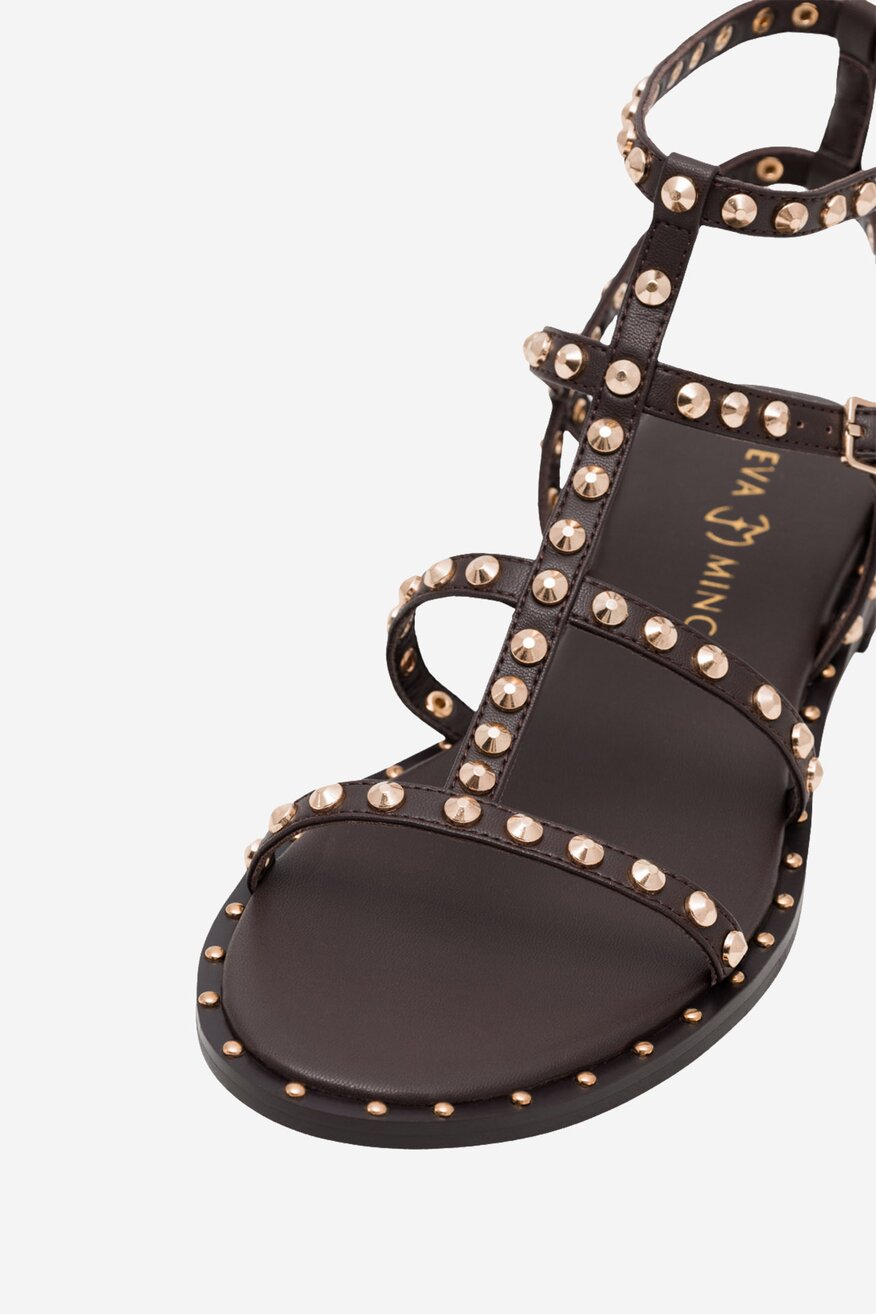 
                EVA MINGE - Skórzane sandały - 5905588393962