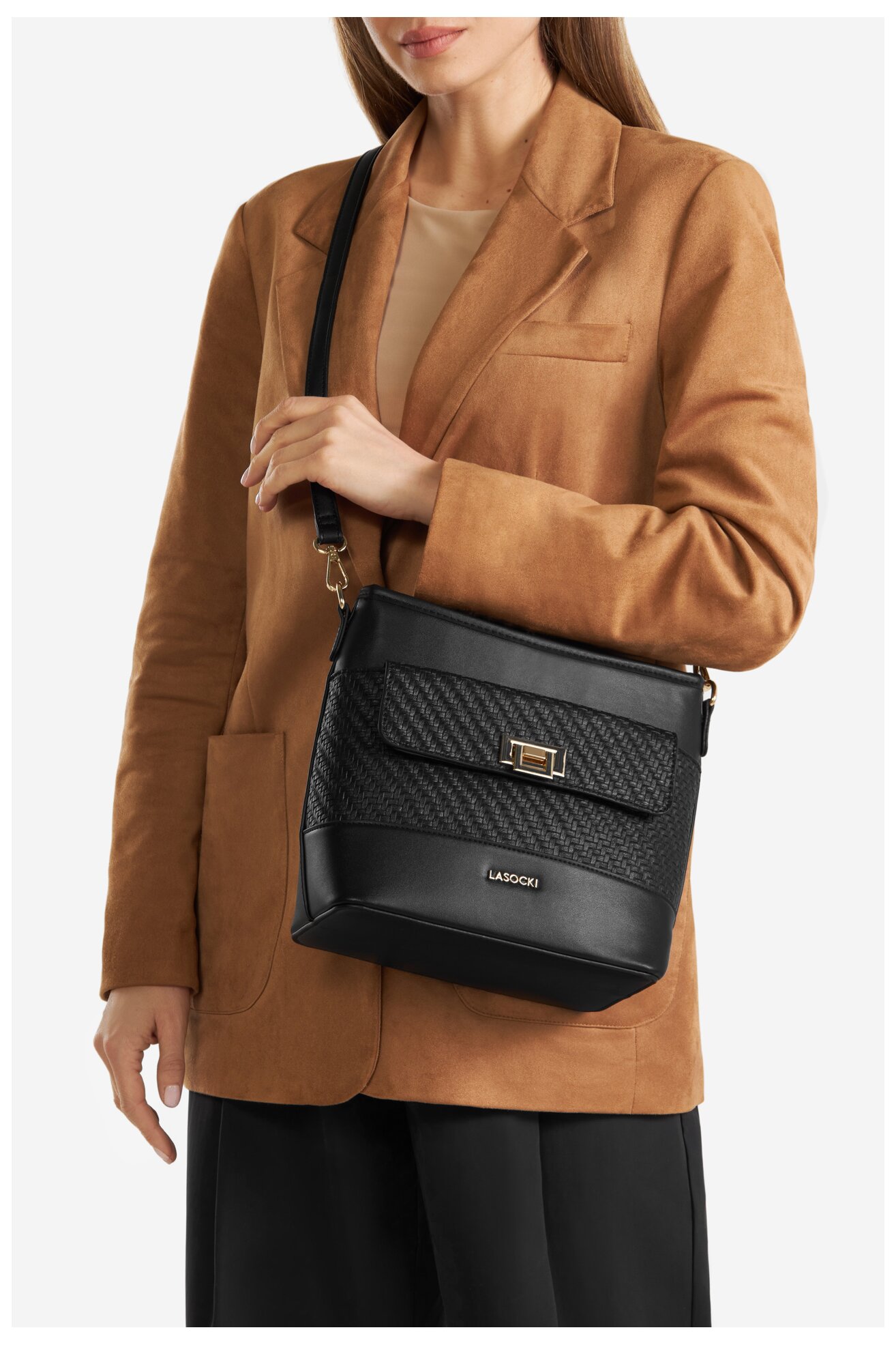 Дамска чанта Lasocki LSK-M-003-07 ЧЕРЕН