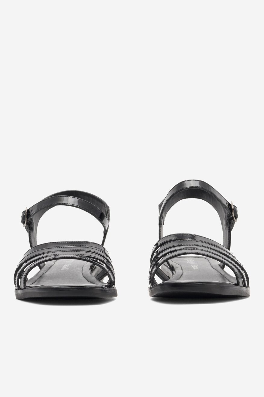 
                Sergio Bardi - Skórzane sandały czarne - 5904862804521