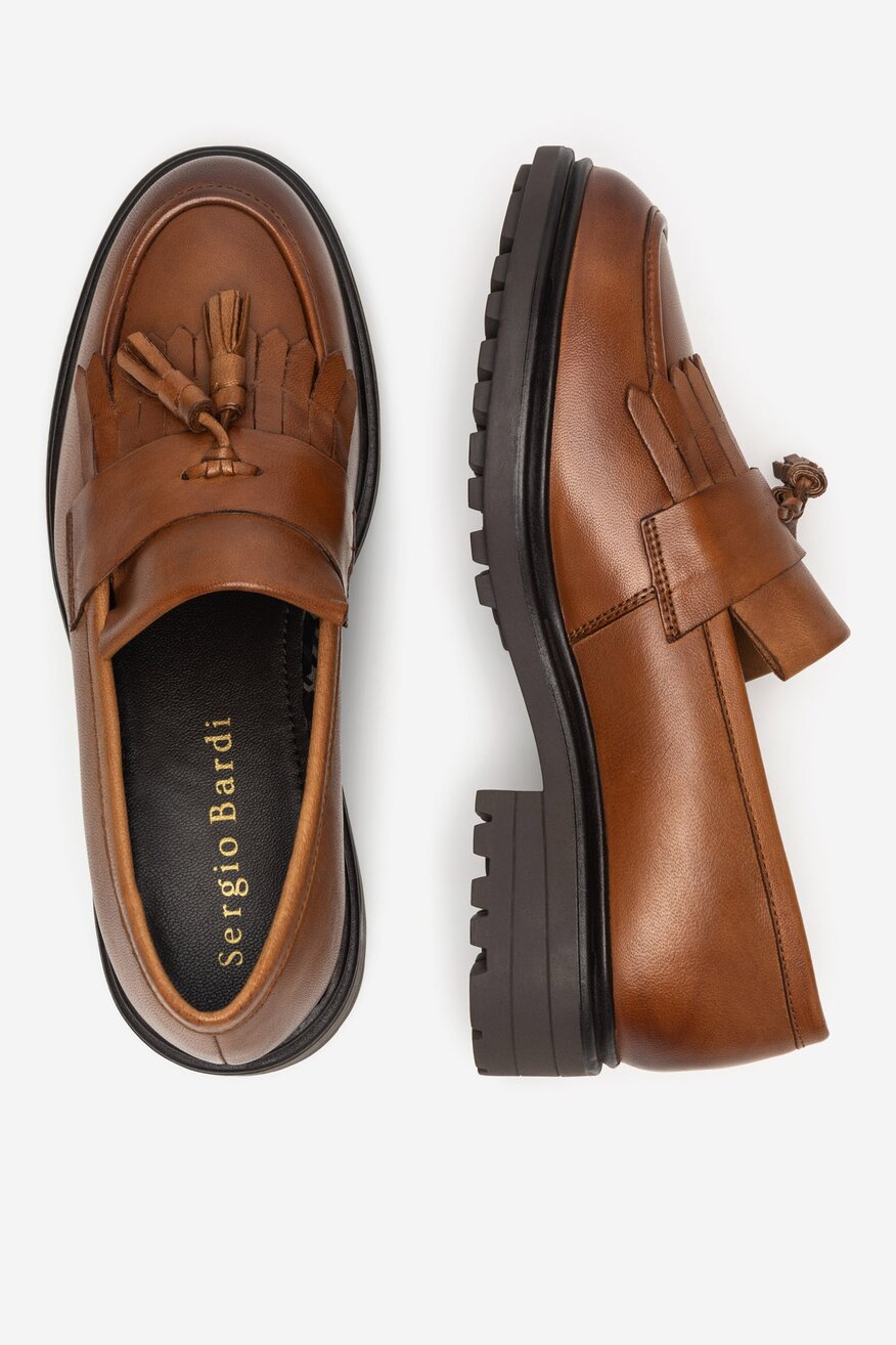 Sergio Bardi - Loafersy skórzane - 5905588939672