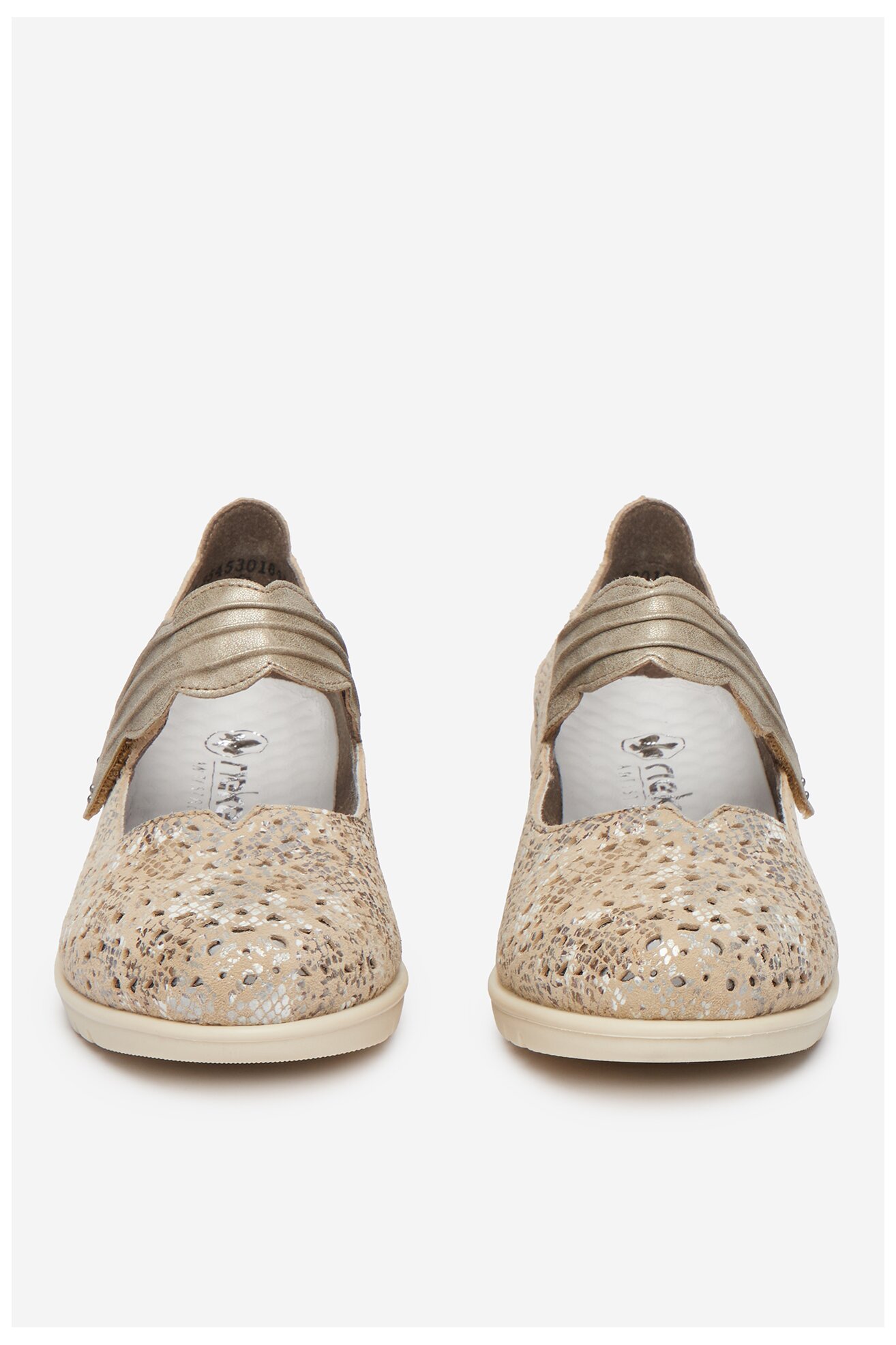 Półbuty Rieker CEO-L5359-90 Beżowy