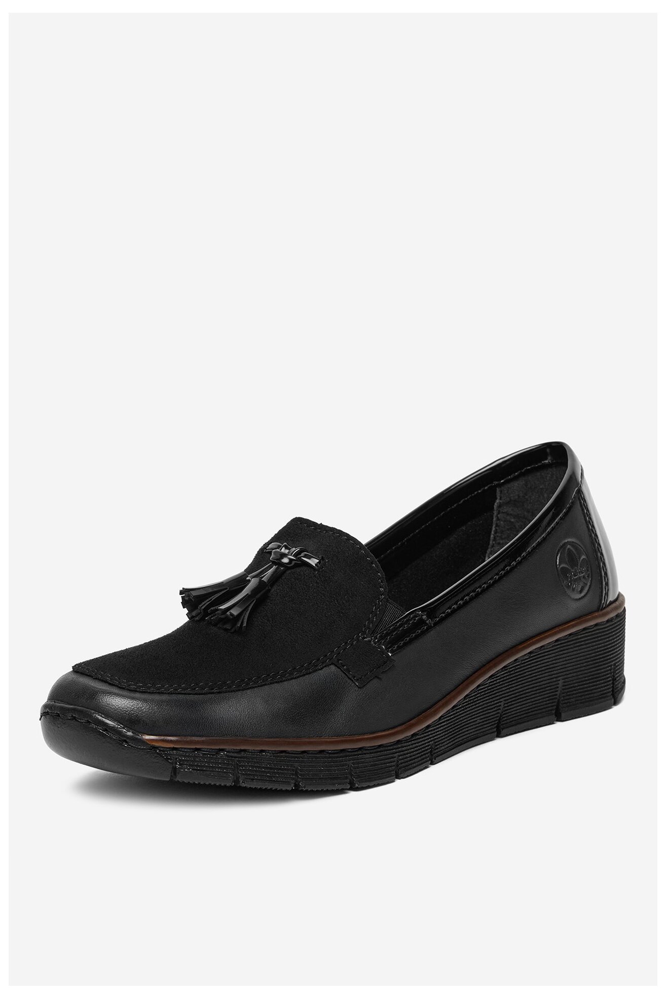 Mokaszin Rieker 53771-00 FEKETE