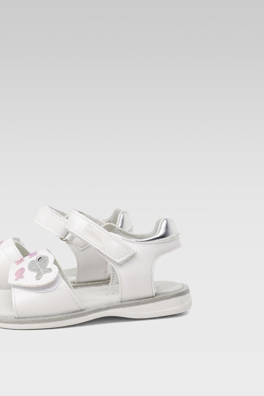 Nelli Blu - Sandały z printem białe - 5904248773847