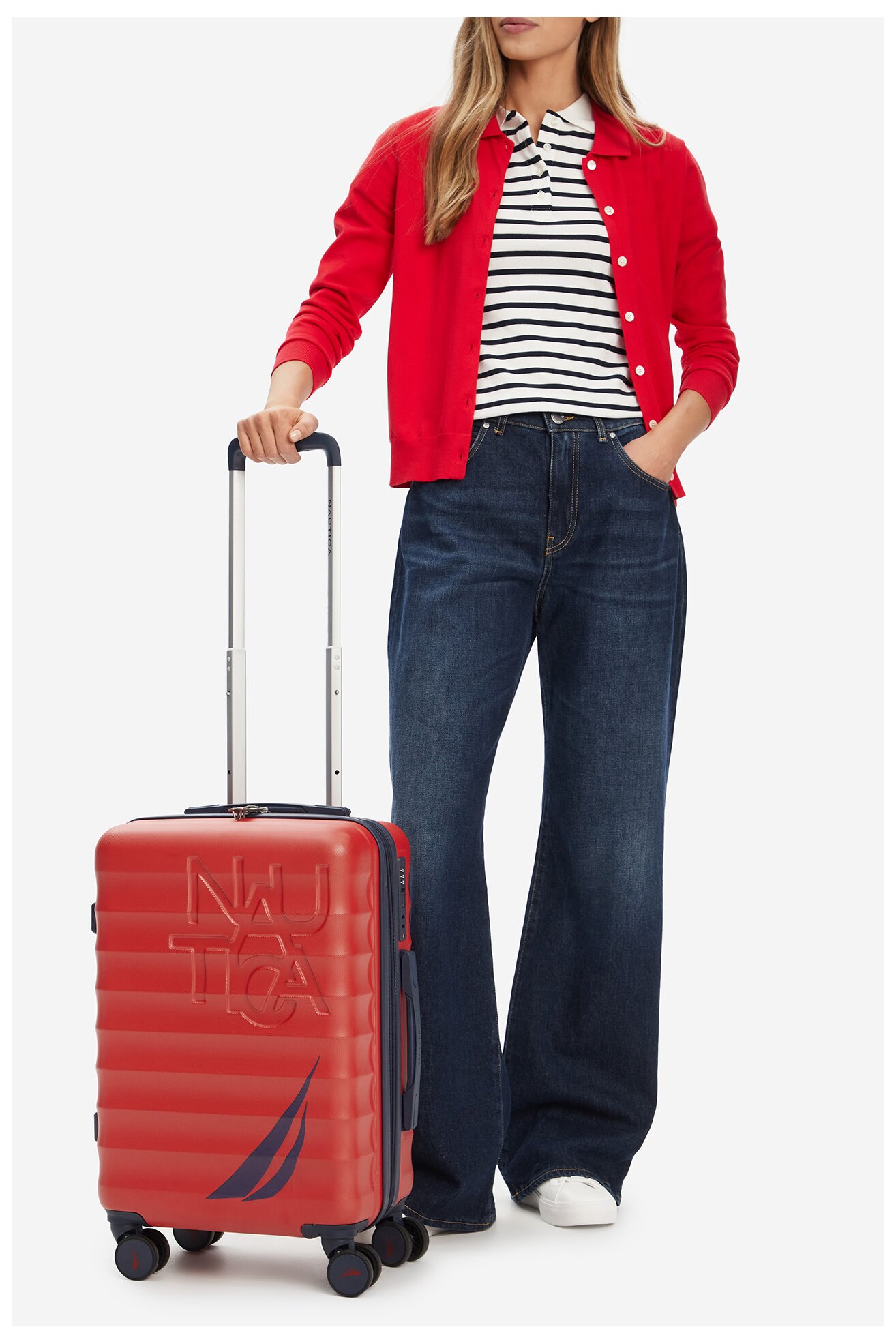 Bőrönd NAUTICA NTC-KS-004-07-S PIROS