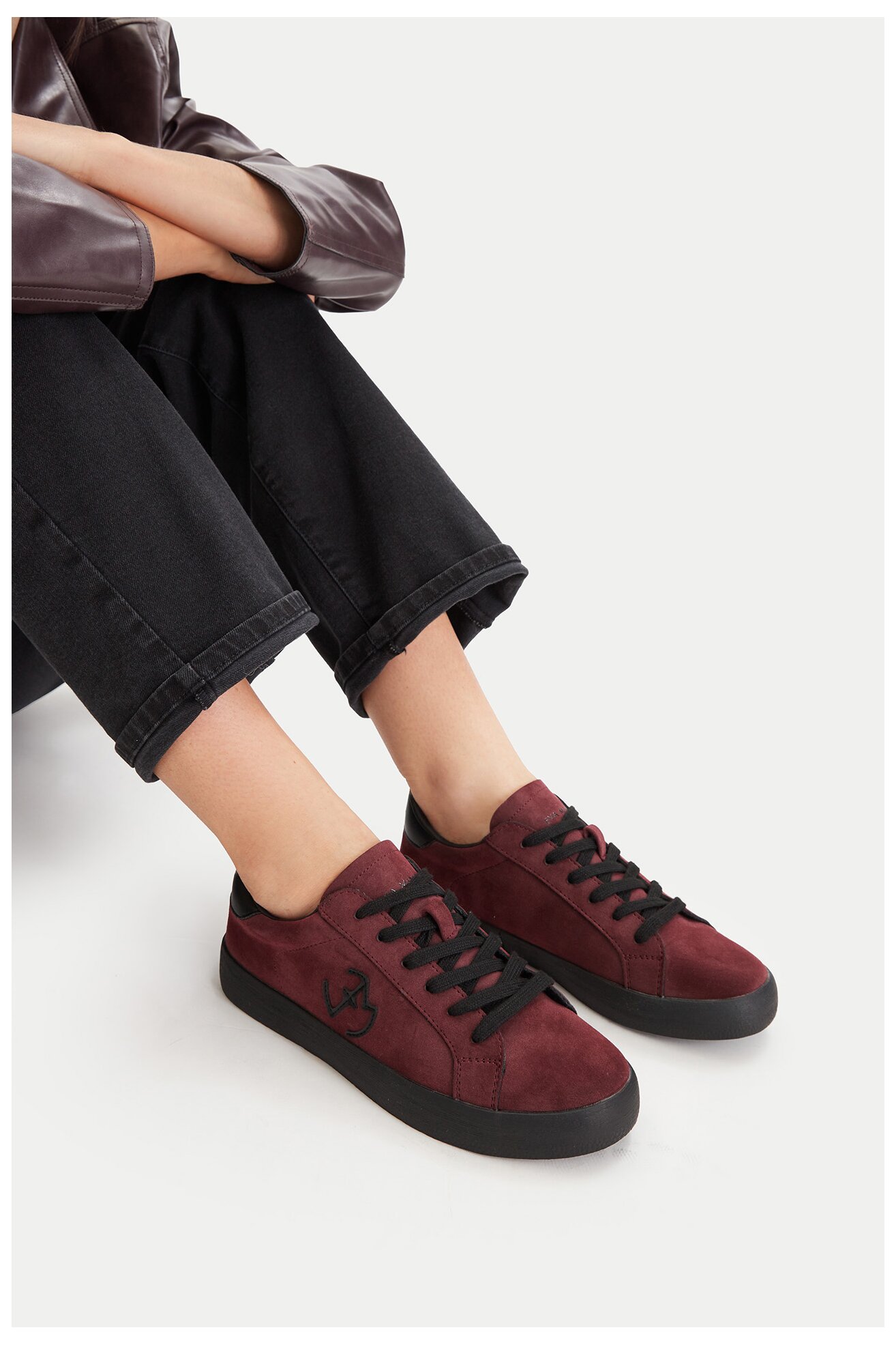 Sneakers EVA MINGE EO-ELLA-WSDR13670-1 Bordowy