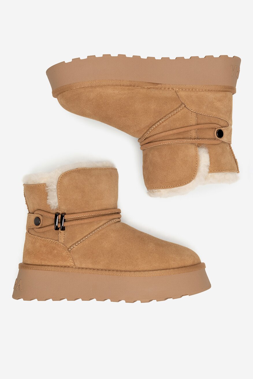 Badura - Śniegowce zamszowe ocieplane - 5905588964469