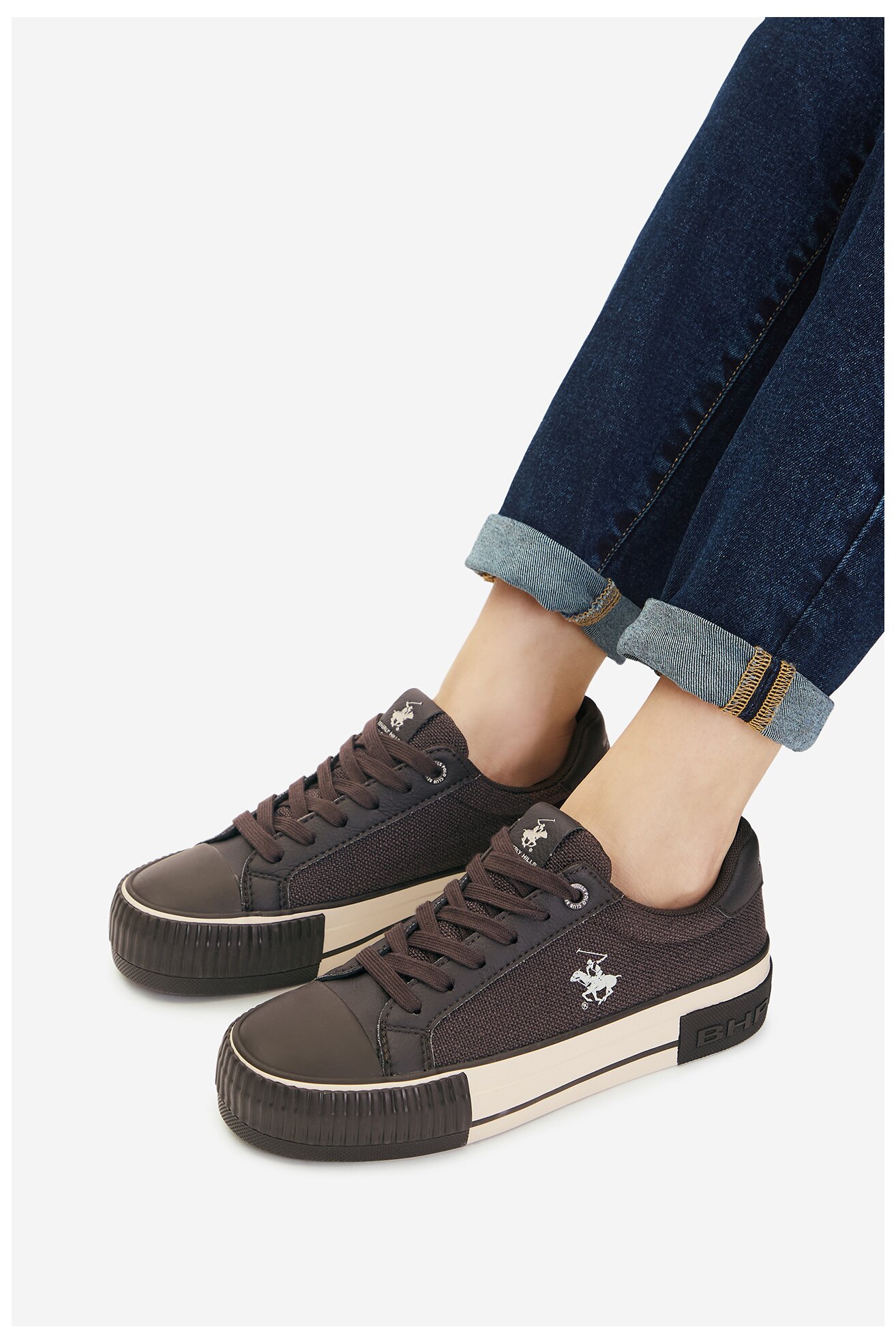 Trampki Beverly Hills Polo Club CEO-BHPC064W Brązowy