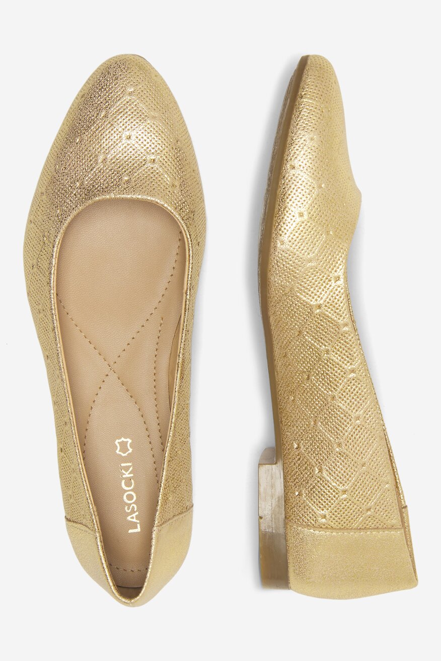 
                Lasocki - Baleriny skórzane - 5905588370529