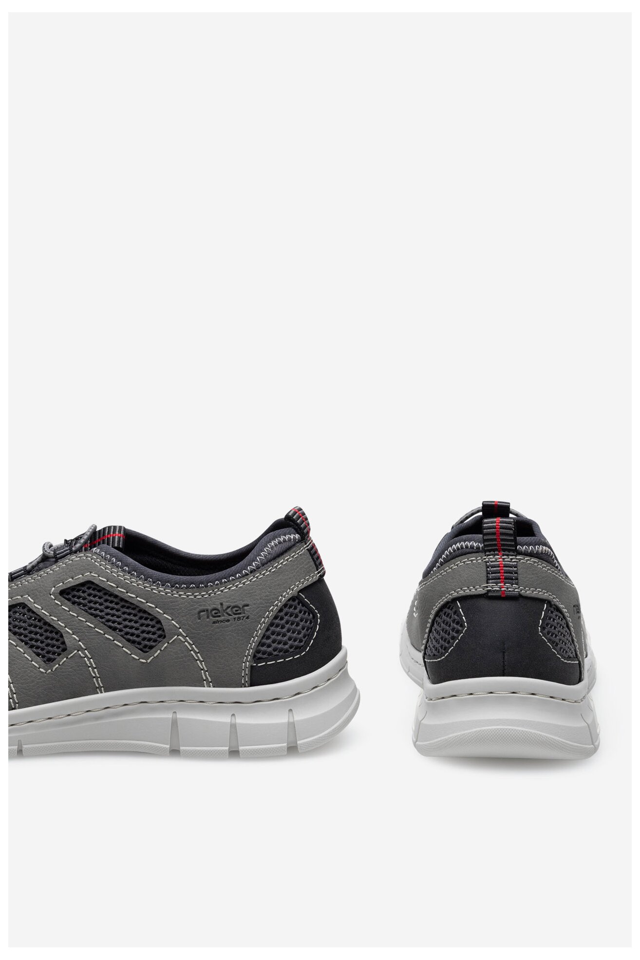Półbuty Rieker B7762-45 Szary