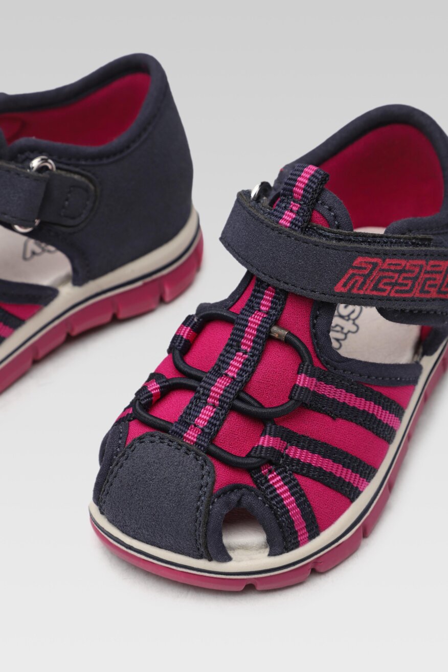 
                Twisty - Sandały niebieskie na rzep - 5903698557946