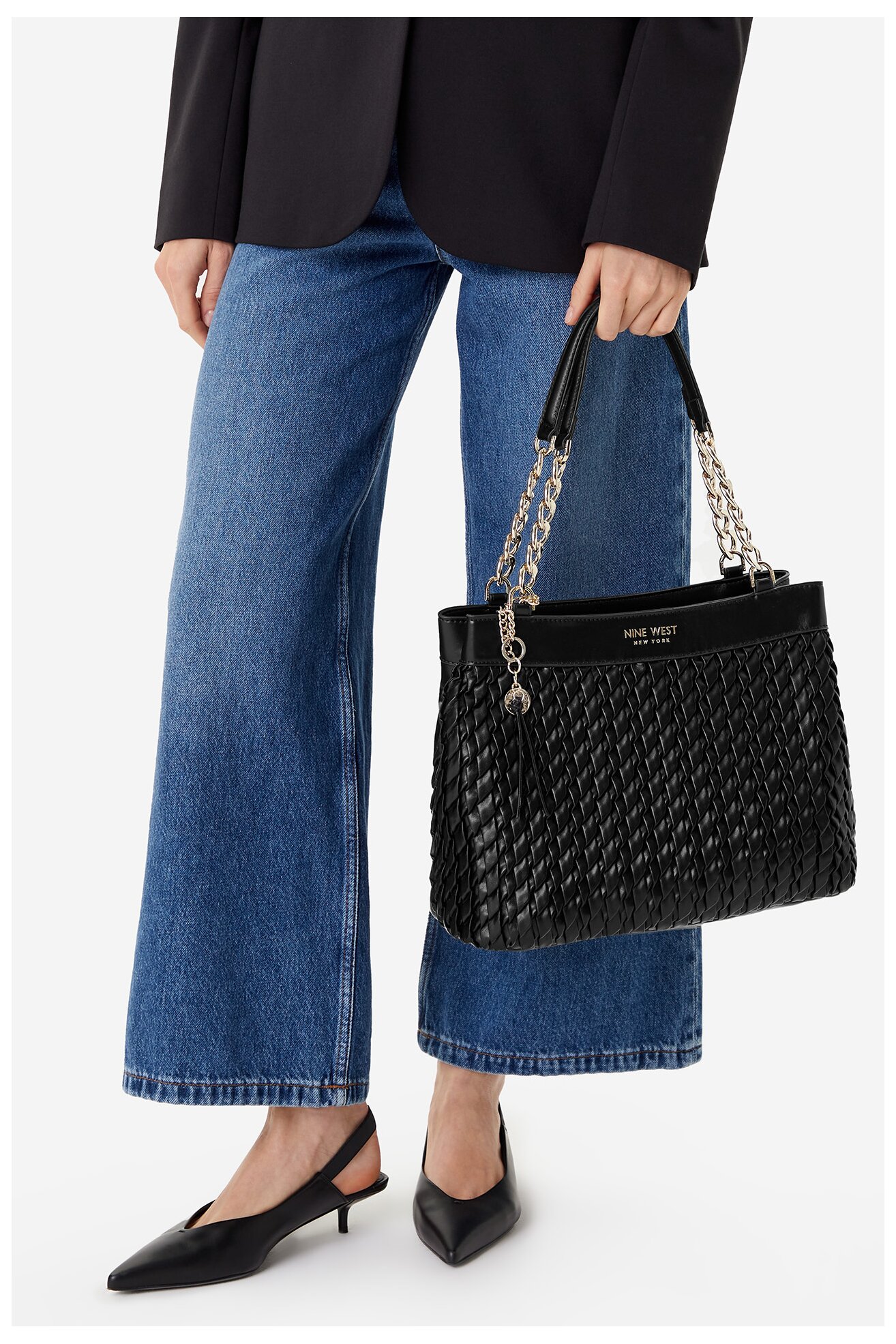 Kézitáska NINE WEST CEO-DAKOTA-II-LDA8007 FEKETE