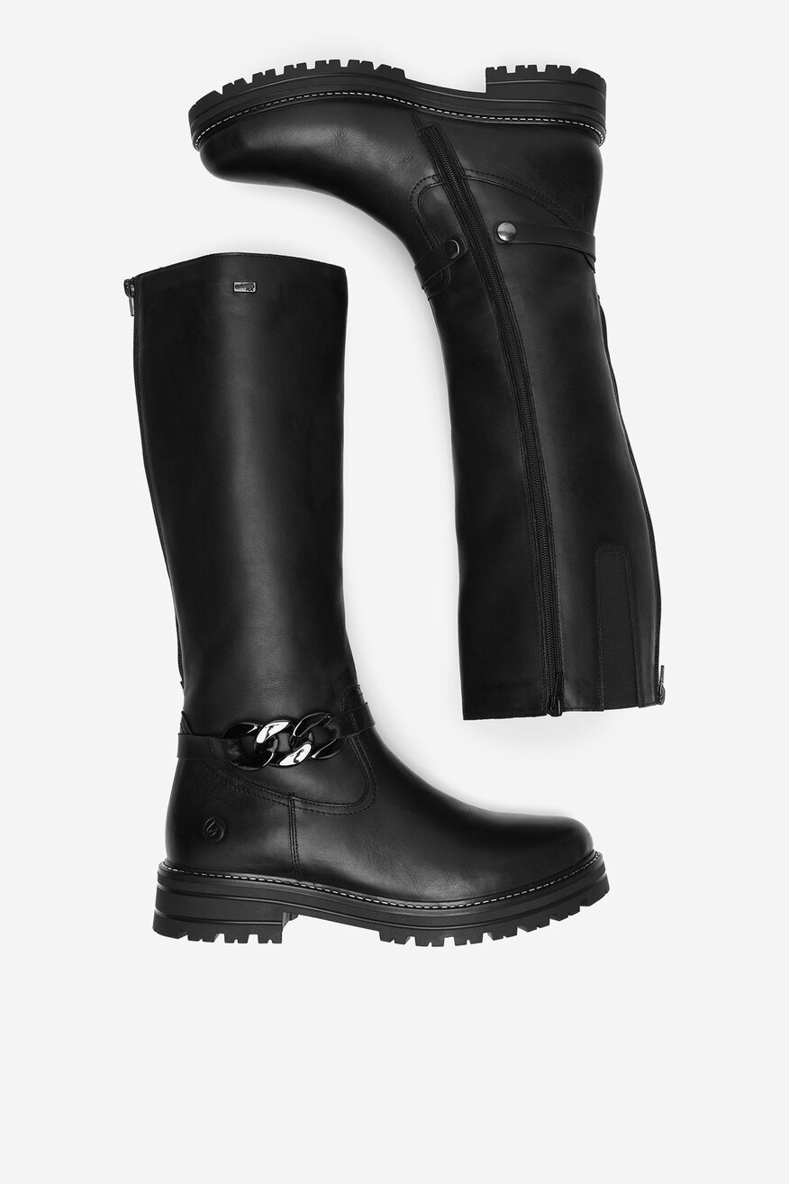 
                Remonte - Kozaki skórzane ocieplane - 2230068914270