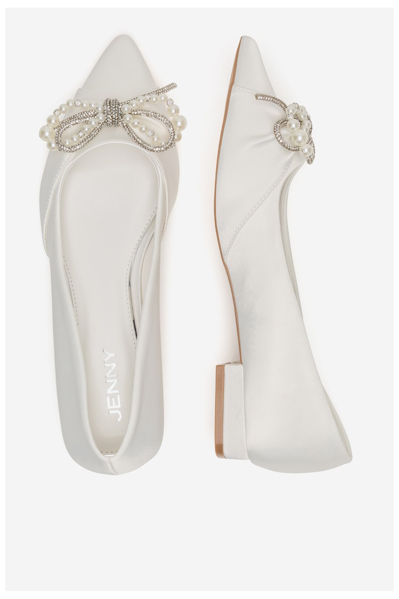 Baleriny Jenny CD24068-1 Biały