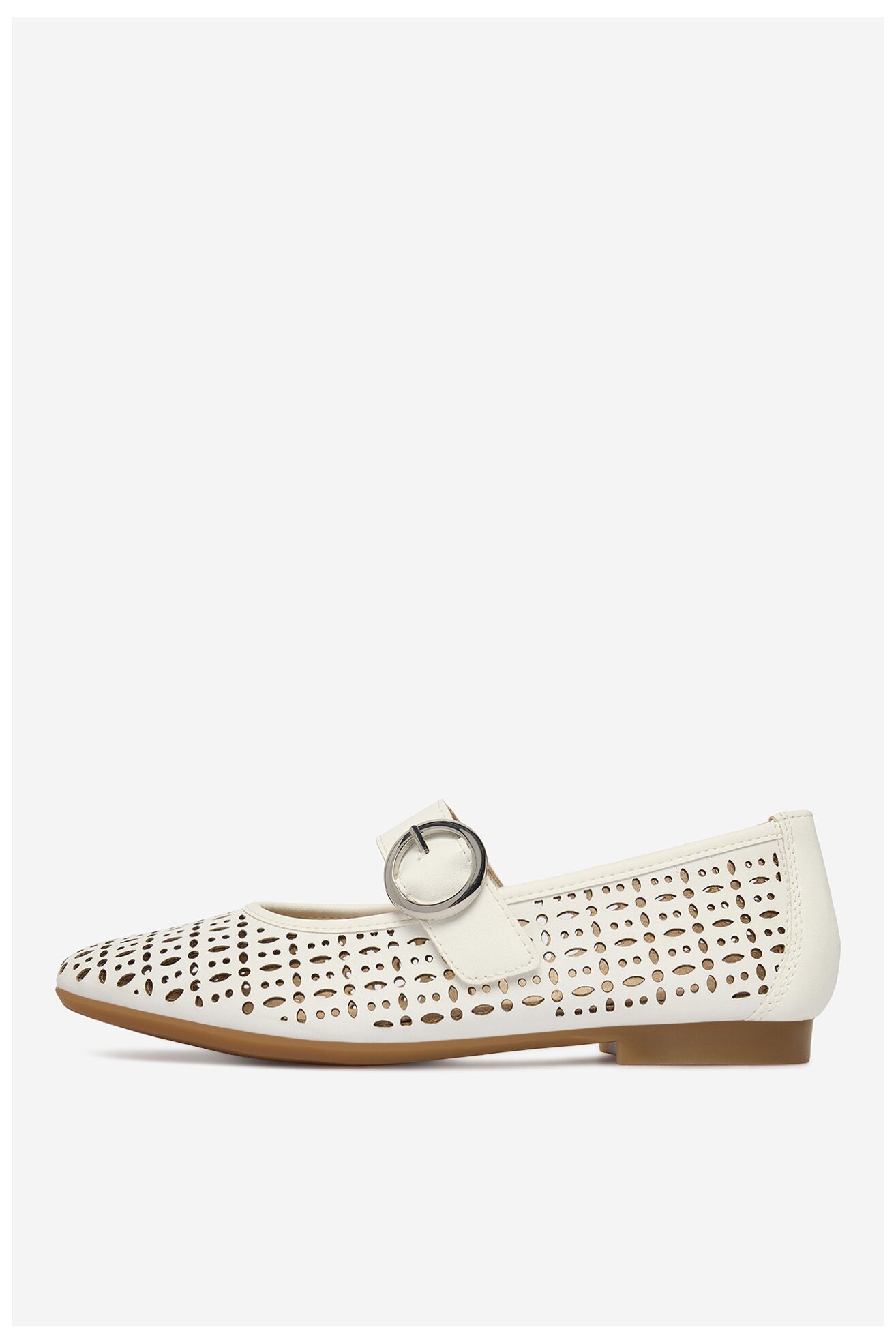 Baleriny Remonte CEO-D0K16-80 Biały