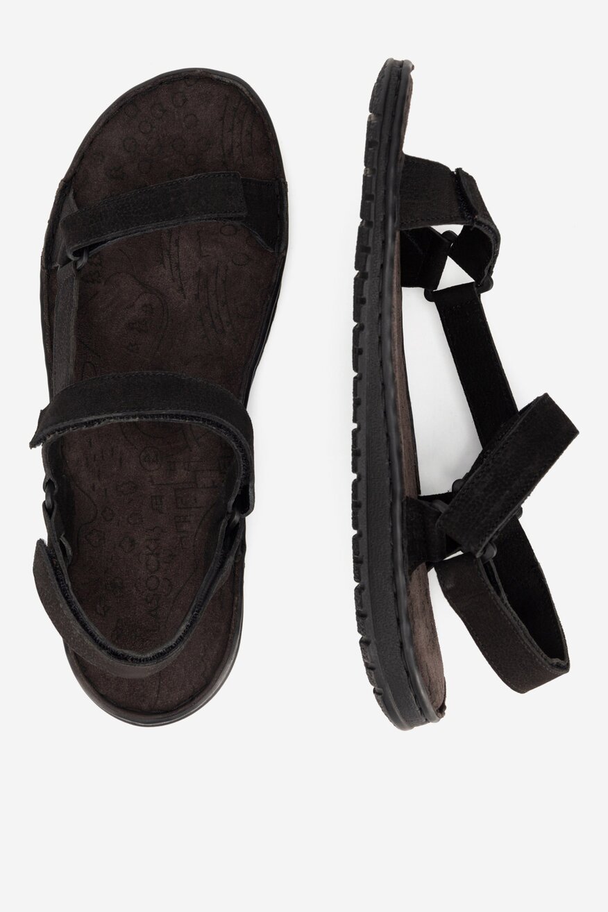 
                Lasocki - Sandały skórzane na rzepy - 5905588569978