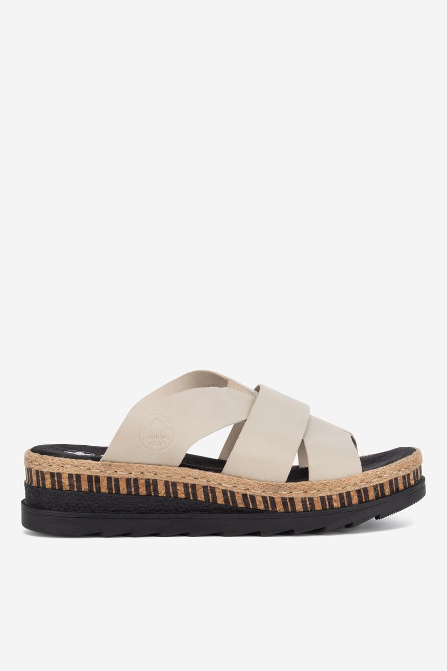 
                Rieker - Klapki na koturnie - 2230056230412