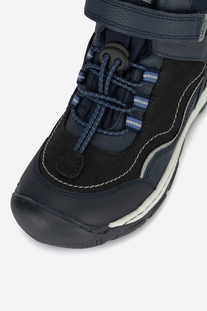 Šněrovací vyšší obuv Lasocki Young TMAVĚ MODRÁ - 5905588907107